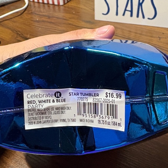 Ashland Red and Blue Star Cups Set - Picture 5 of 8